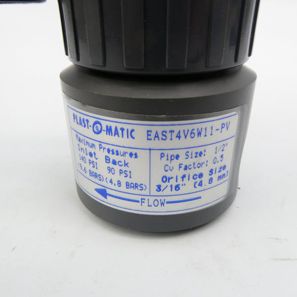PLAST-O-MATIC EAST4V6W11-PV 140PSI 1/2" NSMP
