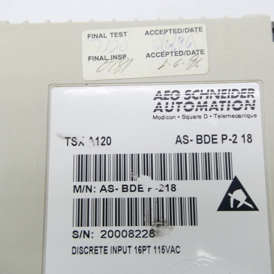 SCHNEIDER AUTOMATION AS-BDEP-218 115VAC NSNP