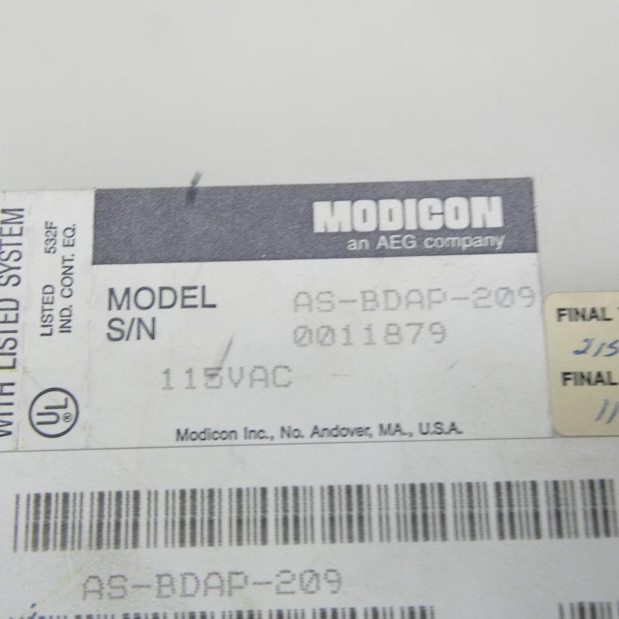 MODICON AS-BDAP-209 115VAC NSNP