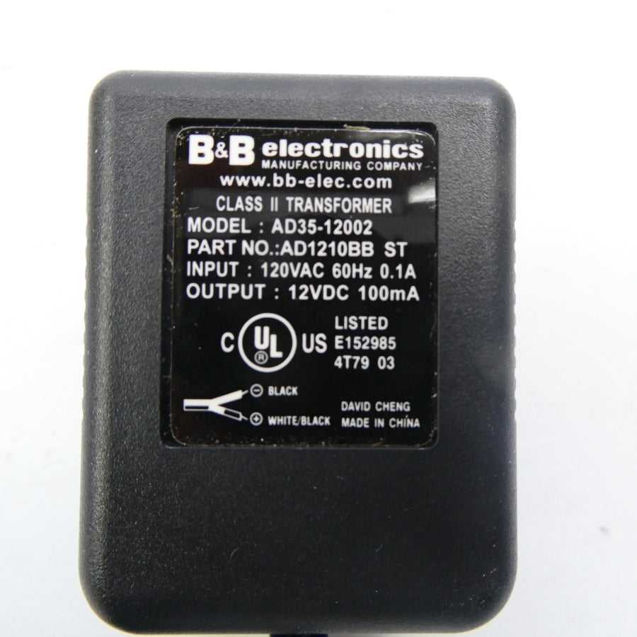 B&B ELECTRONICS AD1210BB-ST AD35-12002 120VAC 0.1A NSNP