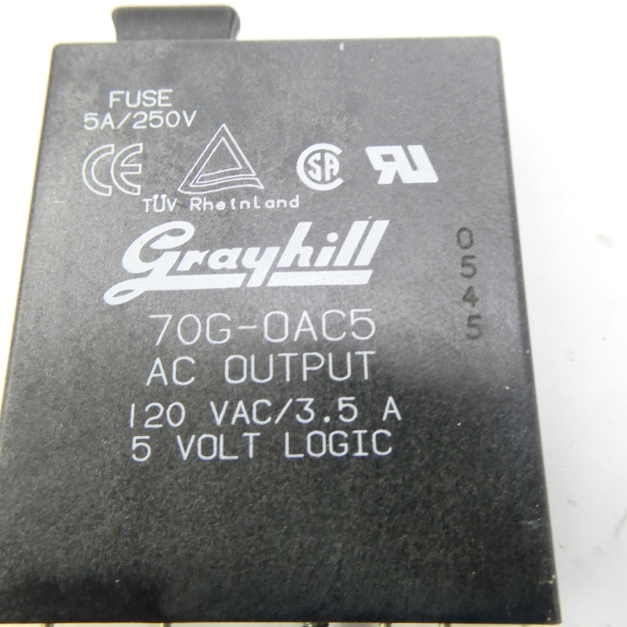 GRAYHILL 70G-0AC5 120VAC 3.5A NSNP