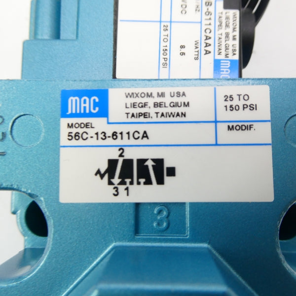MAC 56C-13-611CA 24VDC 25-150PSI NSMP