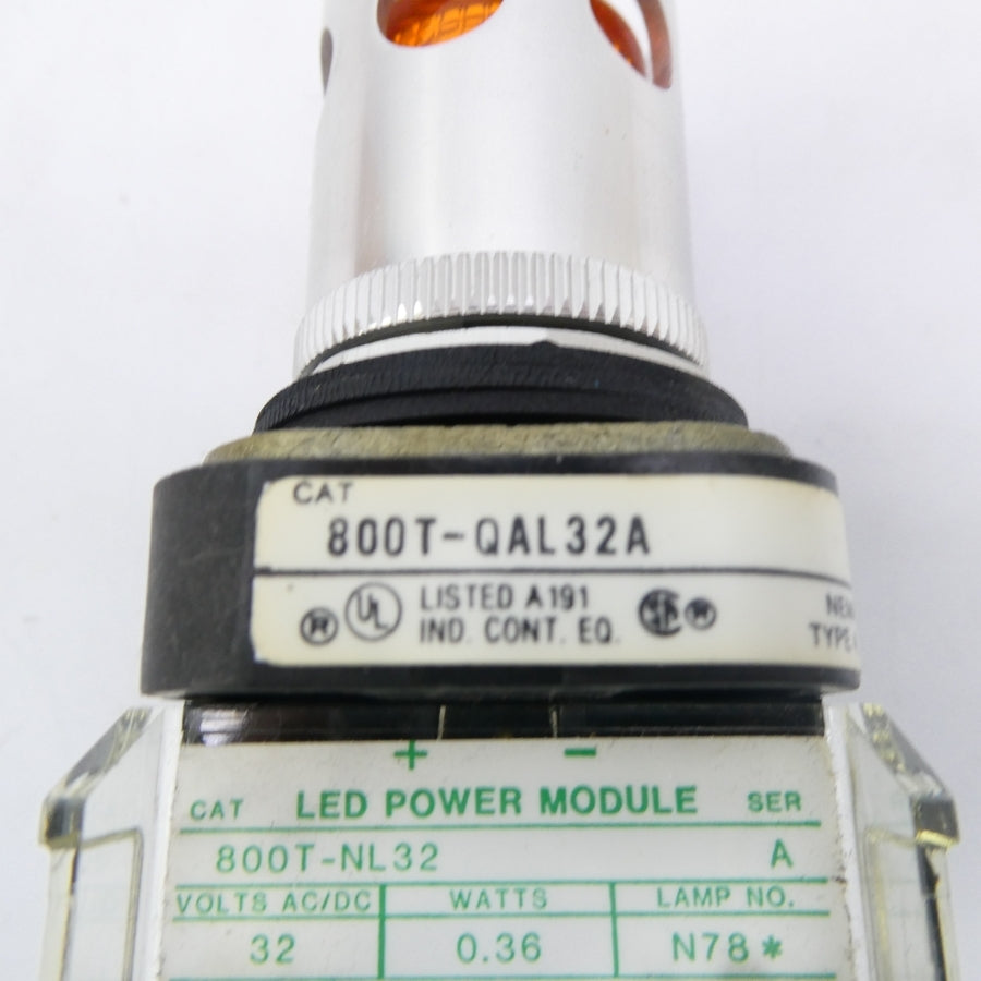 ALLEN BRADLEY 800T-QAL32A SER. T (BK/YL) NSMP