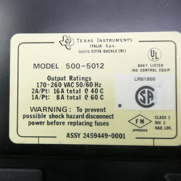 TEXAS INSTRUMENTS 500-5012 170-260VAC UNMP