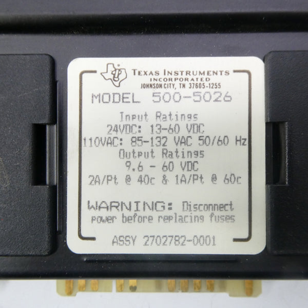 TEXAS INSTRUMENTS 500-5026 85-132VAC UNMP