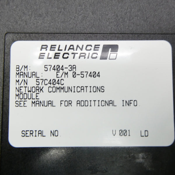 RELIANCE ELECTRIC 57C404C 57404-3A UNMP