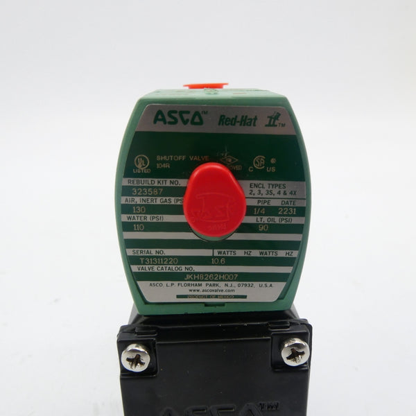 ASCO JKH8262H007 24VDC 90-130PSI 1/4" NSMP