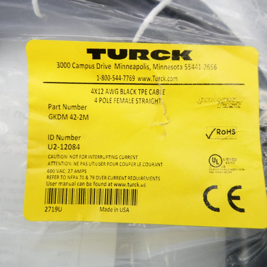 TURCK GKDM42-2M U2-12084 600VAC 27A NSMP