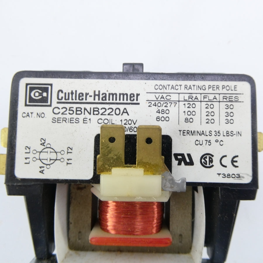 CUTLER HAMMER C25BNB220A SER. E1 120V NSMP