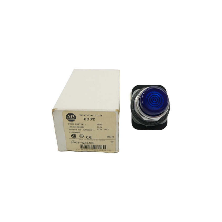 ALLEN BRADLEY 800T-QB10B SER. T 120VAC/DC (WH) NSMP