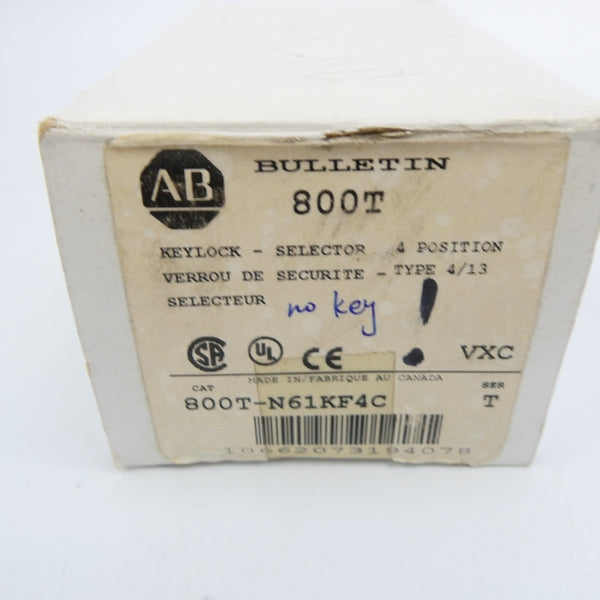 INDUSTRIAL SPARE PART 800T-N61KF4C SER. T (ONE KEY) (WH) NSMP