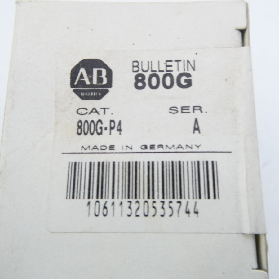 ALLEN BRADLEY 800G-P4 SER. A (WH) NSMP
