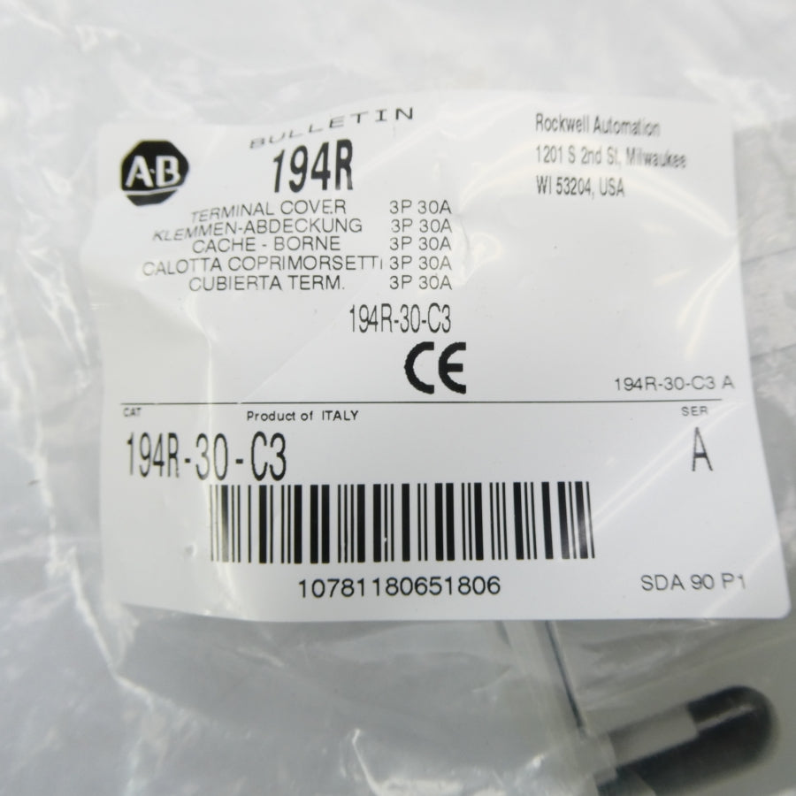 ALLEN BRADLEY 194R-30-C3 SER. A 30A NSMP