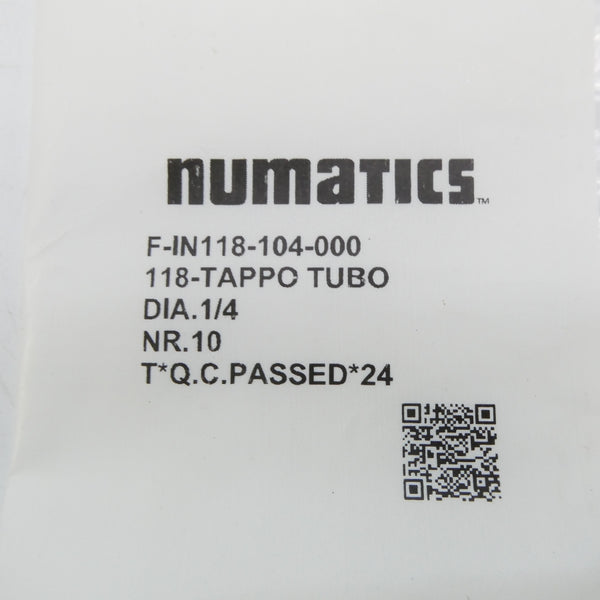 NUMATICS F-IN118-104-000 (PKG OF 10) NSMP