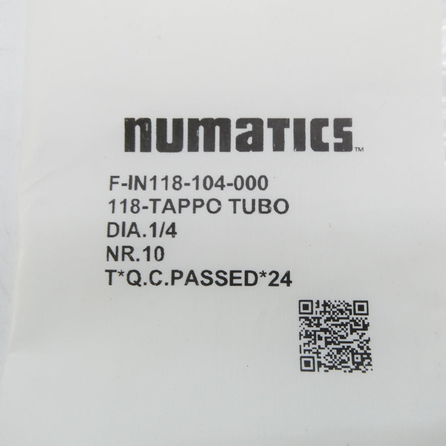 NUMATICS F-IN118-104-000 (PKG OF 10) NSMP
