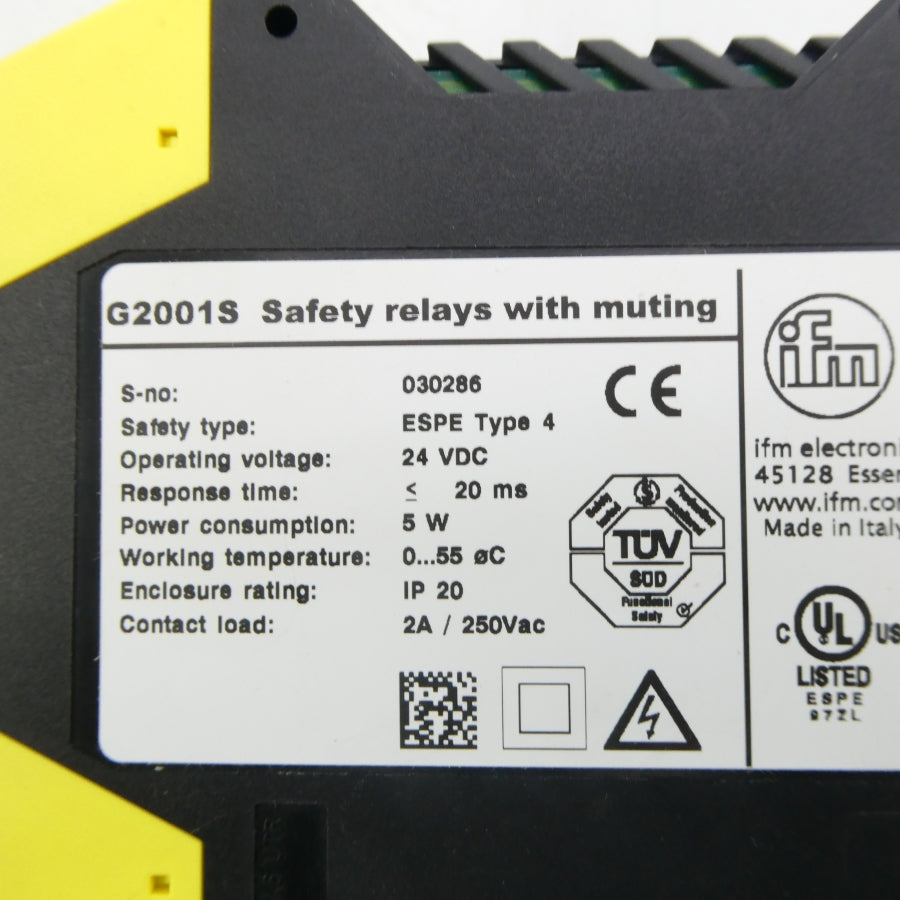 IFM EFECTOR G2001S 24VDC NSNP
