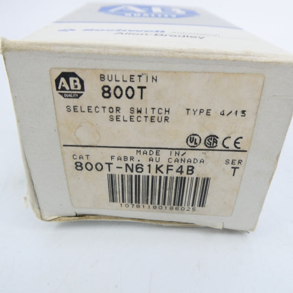 ALLEN BRADLEY 800T-N61KF4B SER. T (GY/BL) NSMP