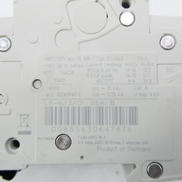 SPRECHER+SCHUH L9-6/2/D SER. B 277VAC 6A NSNP