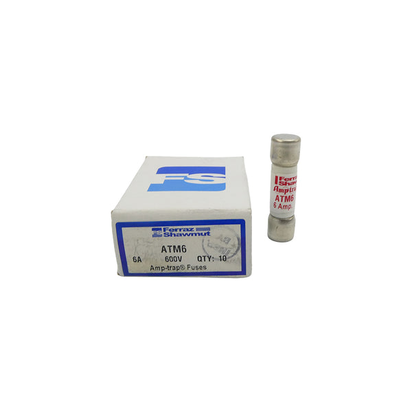 FERRAZ SHAWMUT ATM6 600V 6A (PKG OF 10) NSMP