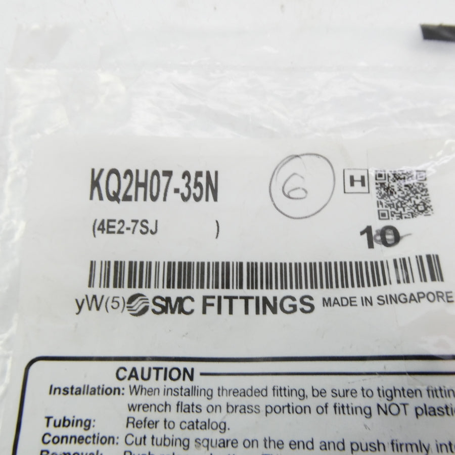 SMC KQ2H07-35N (PKG OF 6) NSMP