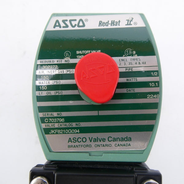 ASCO JKF8210G094 120V 150PSI 1/2" NSMP