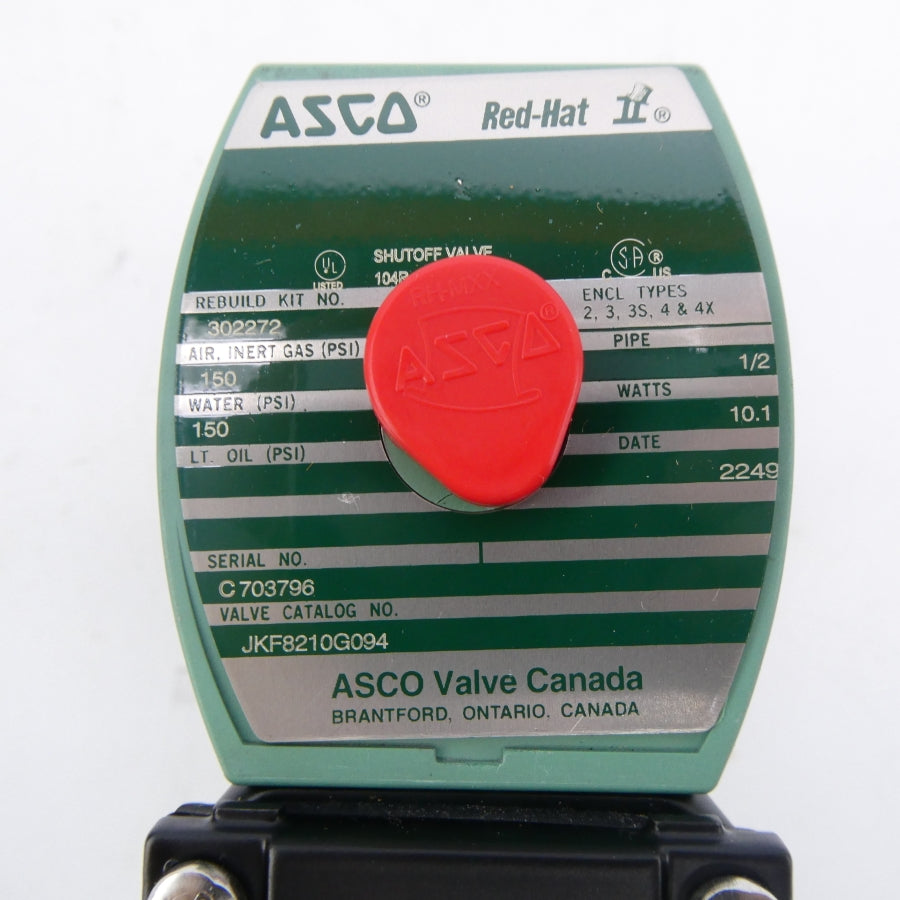 ASCO JKF8210G094 120V 150PSI 1/2" NSMP