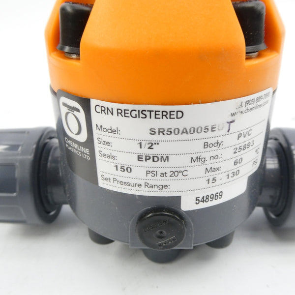 CHEMLINE SR50A005EUT 15-130PSI 1/2" NSNP