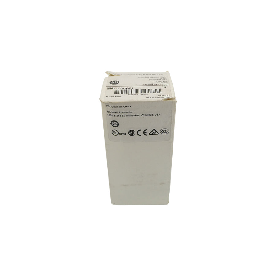 ALLEN BRADLEY 800T-QAH2GD1 SER. U 12-130VAC/DC (WH) NSFS
