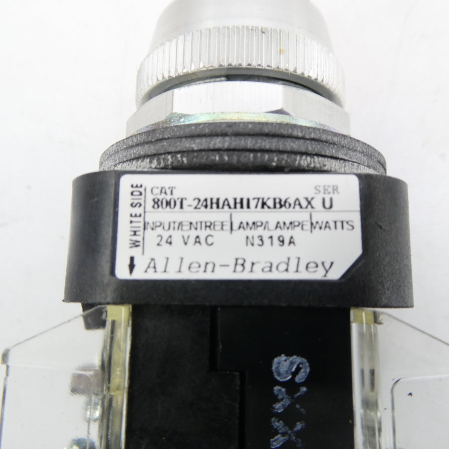 ALLEN BRADLEY 800T-24HAH17KB6AX SER. U 24VAC NSNP