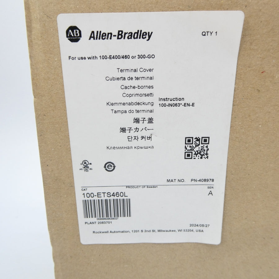 ALLEN BRADLEY 100-ETS460L SER. A (BR/WH) NSMP