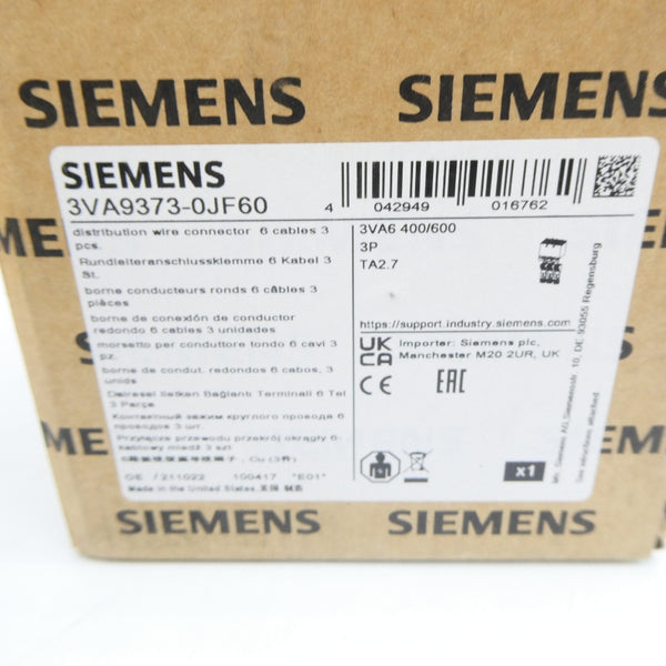 SIEMENS 3VA9373-0JF60 (AS PICTURED) NSMP