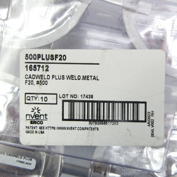 NVENT 500PLUSF20 165712 (PKG OF 10) NSMP