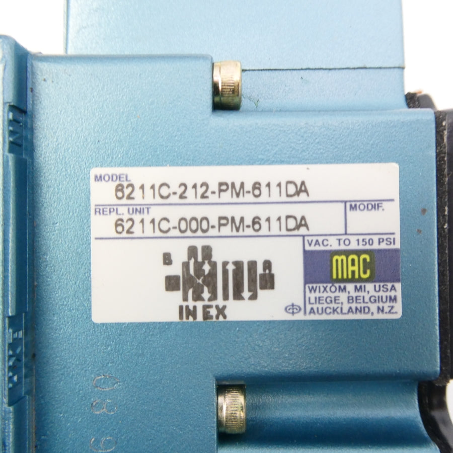 MAC 6211C-212-PM-611DA 24VDC 150PSI NSMP