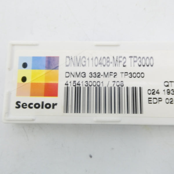 SECOLOR DNMG110408-MF2 TP3000 (PKG OF 10) NSFS