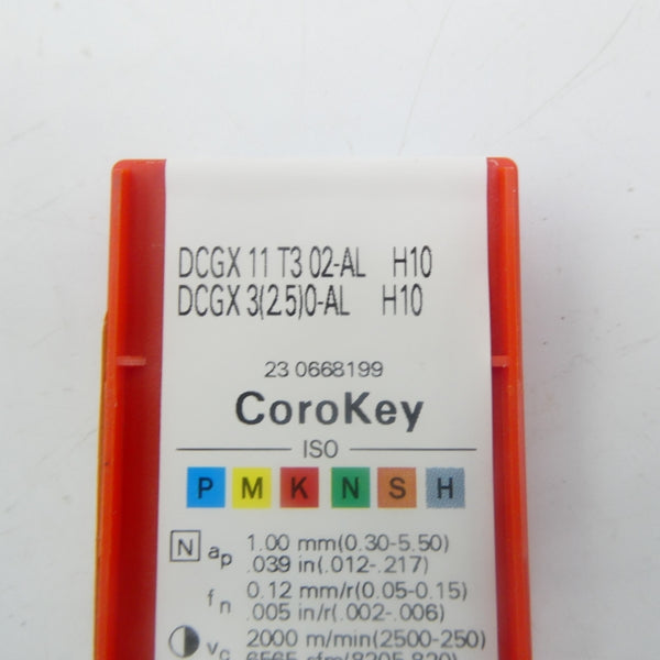 SANDVIK DCGX11T302-ALH10 (PKG OF 10) NSFS