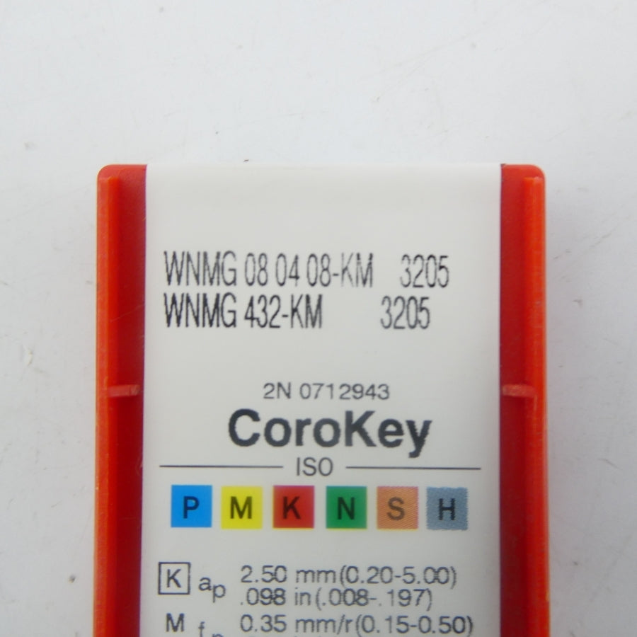 SANDVIK WNMG080408-KM 3205 (PKG OF 10) NSFS