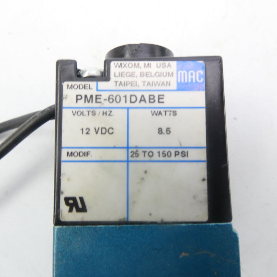 MAC PME-601DABE 12VDC 25-150PSI NSNP