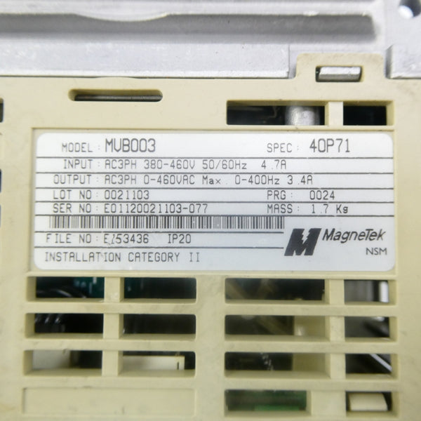 MAGNETEK MVB003 380-460VAC 4.7A UNMP