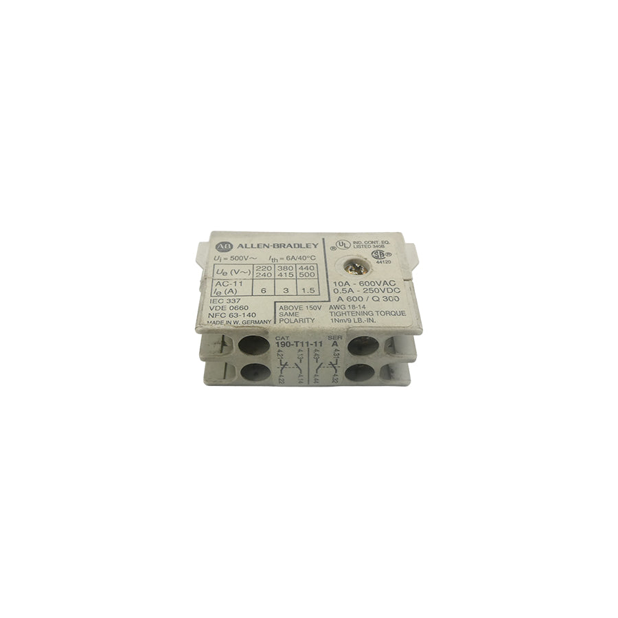 ALLEN BRADLEY 190-T11-11 SER. A 600VAC 10A NSNP