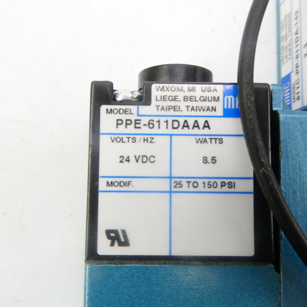 MAC 811C-PP-611DA-142 24VDC 25-150PSI NSNP