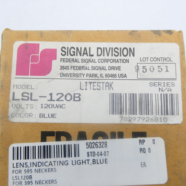 INDUSTRIAL SPARE PART LSL-120B 120VAC NSFS