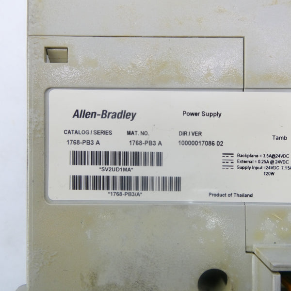 ALLEN BRADLEY 1768-PB3 SER. A (AS PICTURED) UNMP