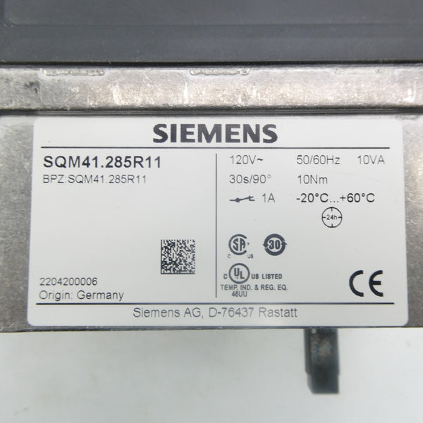 SIEMENS SQM41.285R11 120V NSMP