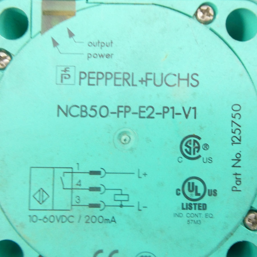 PEPPERL+FUCHS NCB50-FP-E2-P1-V1 125750 10-60VDC NSNP