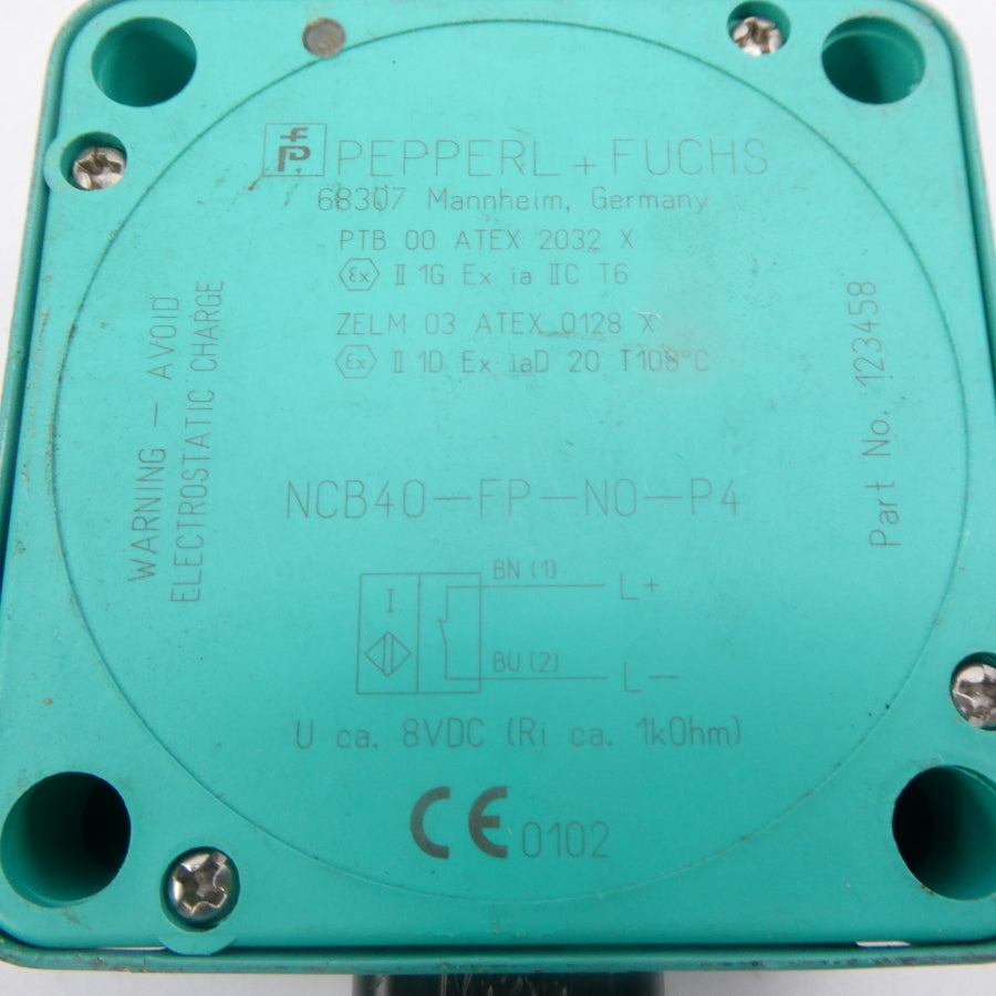 PEPPERL+FUCHS NCB40-FP-N0-P4 123458 8VDC NSNP