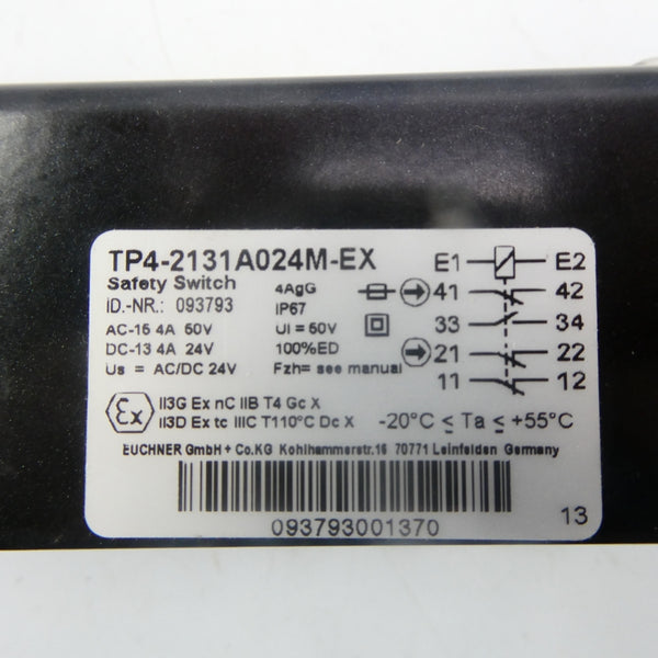 EUCHNER TP4-2131A024M-EX 093793 50VAC 4A NSNP