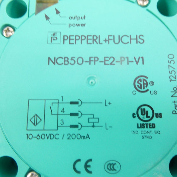 PEPPERL+FUCHS NCB50-FP-E2-P1-V1 125750 10-60VDC NSMP