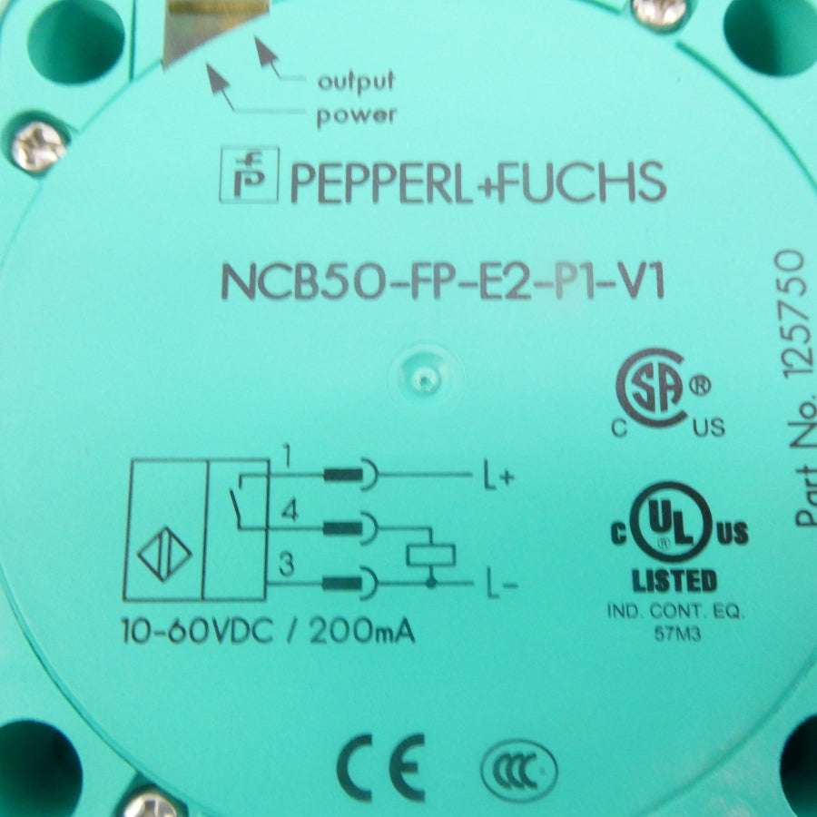 PEPPERL+FUCHS NCB50-FP-E2-P1-V1 125750 10-60VDC NSMP