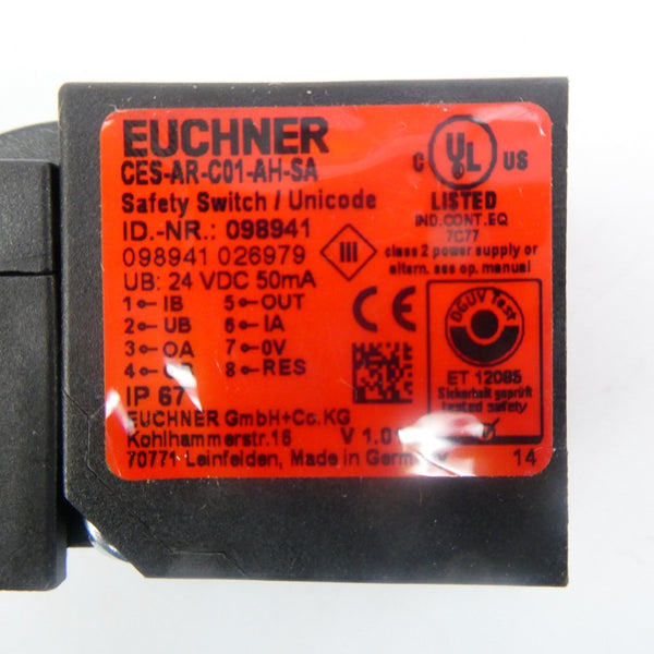 EUCHNER CES-AR-C01-AH-SA 098941 24VDC NSNP