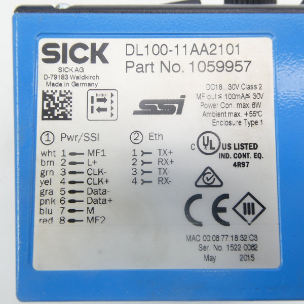 SICK DL100-11AA2101 1059957 18-30VDC NSMP